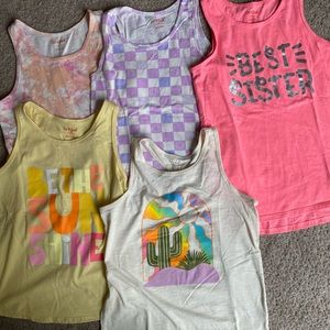 Girls lot of tank tops.  Cat & Jack size 10/12, great condition.